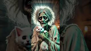 OMG Zombie Granny Breaks Into a Kittens House 😱🧟 cat rescueanimals zombie [upl. by Cresida275]