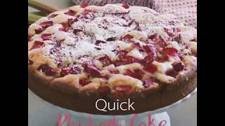 Quick Rhubarb Cake [upl. by Avenej]