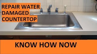 How to Fix Kitchen Laminate Countertop  Water Damage [upl. by Scotti]