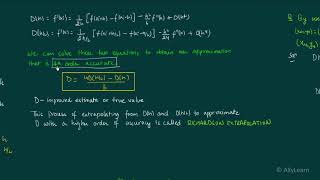 14 Richardson Extrapolation  Formula amp Questions [upl. by Nhtanhoj]