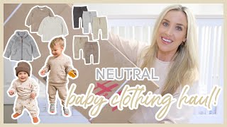 NEUTRAL BABY CLOTHES HampM BABY amp TODDLER OUTFITS HAUL  Olivia Zapo [upl. by Akcebar450]