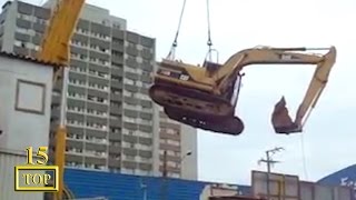 Top 15 Heavy Crane Accidents Caught On Tape Compilation 2017 [upl. by Aymer]