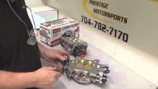 DUAL CARBURETOR PROGRESSIVE LINKAGE SET UP [upl. by Lipfert]