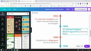 Canva Creating a timeline [upl. by Flossy]