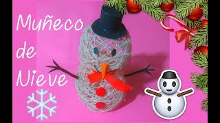 Muñeco De Nieve Hecho De LanaEstambre  DIY NAVIDAD [upl. by Sigler]