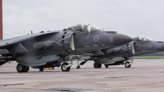 US AV8B Marines Harrier Startup takeoff landing upstate New York [upl. by Leifer231]