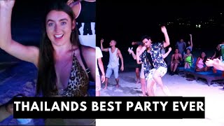 Thailand Free Wild Party on Beach  Ark Bar [upl. by Tsenrae]