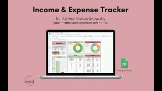 Income amp Expense Tracker  Google Sheets Template Tutorial [upl. by Bastian]