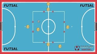 Futsal Drills To Improve Ball Control and Passing Fast [upl. by Drofub]