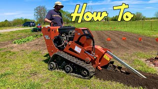 Operating a Trencher  DIY [upl. by Kiah]