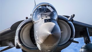 AV8B Harrier II Vertical Take Off amp Landing  Flight Ops [upl. by Bulley886]