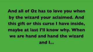 The Wizard and I Lyrics  Wicked [upl. by Hancock]