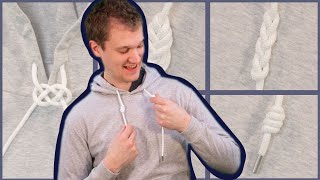 5 Ways to Tie Hoodie Strings Part 1 [upl. by Marte]