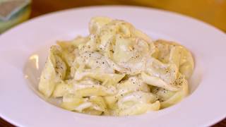 Tortellini in a Creamy Parmesan Sauce Recipe Just 3 Ingredients [upl. by Dewain984]