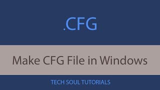 3 Ways to Make or Create CFG File in Windows [upl. by Neesay]