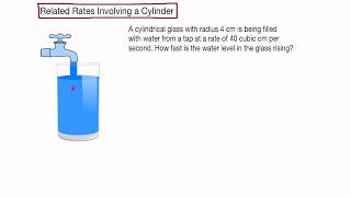 Related rates involving a cylinder [upl. by Arihsa472]