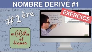 EXERCICE  Calculer le nombre dérivé Niv1  Première [upl. by Staci]