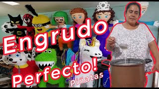 Como HACER ENGRUDO Para PIÑATAS Paso a Paso Fácil Y Rápido [upl. by Haldi]