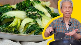 🥬 Dads IRRESISTABLE Stir Fried Bok Choy 蒜蓉炒白菜 [upl. by Conrade]