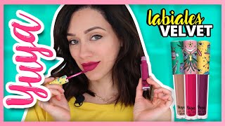 NUEVOS LABIALES DE YUYA  LABIALES VELVET RESEÑA HONESTA [upl. by Ainatit15]