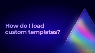 Luminar AI FAQ How do I load custom templates [upl. by Ikeda]