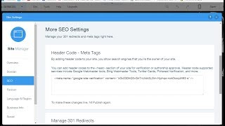 How to add header code meta tags in wix website [upl. by Tace]