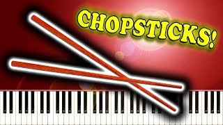 CHOPSTICKS  Piano Tutorial [upl. by Ahsenroc]