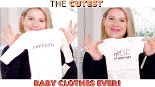 The CUTEST Baby Clothes  First Baby Haul 👶🏼 [upl. by Sullecram306]