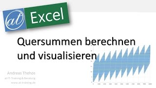 Quersumme in Excel bilden und visualisieren [upl. by Je261]