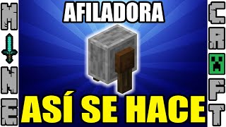 COMO HACER LA AFILADORA EN MINECRAFT [upl. by Mcquillin]