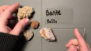 Minerals  Sulfates  Barite [upl. by Nedgo992]