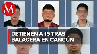 Detienen a 15 presuntos secuestradores en Cancún y liberan a una víctima [upl. by Ahtenak]