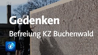 Steinmeier erinnert an Befreiung des KZ Buchenwald vor 76 Jahren [upl. by Oakman]