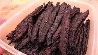 Beef Jerky on the Weber Smokey Mountain [upl. by Kancler]