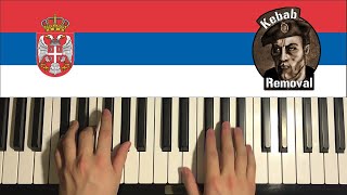 Remove Kebab  Serbia Strong Piano Tutorial Lesson [upl. by Yelnoc]