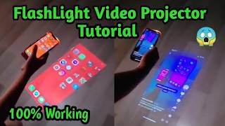 How to Mobile FlashLight Video Projector in Any Mobile💯😱 FlashLight HD Video Projector Tutorial [upl. by Santos54]