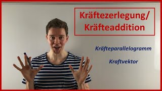 Kräftezerlegung und Kräfteaddition ausführliche Version  Physik Tutorial [upl. by Mattheus]