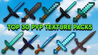 Top 30 Texturepacks For PvP amp Crystal PvP 119 [upl. by Hnirt]