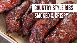 How to Smoke Country Style Ribs  Yoder 640s [upl. by Otit107]