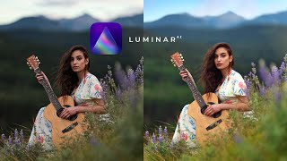 Portrait Editing Tutorial using Luminar AI Easy Beginner Friendly [upl. by Ennaisoj]