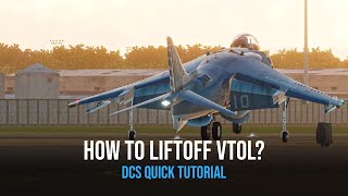 DCS Tutorial for Dummies AV8B NA Harrier VTOL Easy Vertical Takeoff Tutorial [upl. by Lammaj]