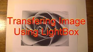 Transfering Image Using Lightbox  how to start drawing a portrait [upl. by Eniamej]