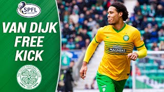 Virgil Van Dijk Scores Sensational FreeKick  SPFL [upl. by Rowan]