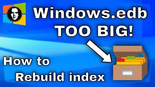 How to Rebuild Search Index on Windows 10  11 and Fix Windowsedb Huge File Size  Working 2025 [upl. by Leak]