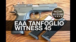 EAA Tanfoglio Witness 45ACP Review [upl. by Yesdnil442]