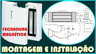 COMO INSTALAR FECHADURA MAGNÉTICA [upl. by Rolanda544]