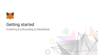 Getting Started with MetaMask [upl. by Etnovaj]