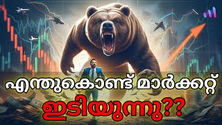 Why Stock Markets Fell Today Malayalam [upl. by Samuella]