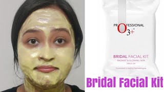 O3 professional bridal facial kit review  O3 bridal facial kit radiant and glowing skin [upl. by Butcher110]