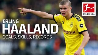 Best of Erling Haaland  Best Goals Skills amp Records [upl. by Airdnaed]